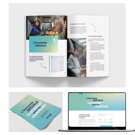 Différentes réalisations dans le cadre de la campagne de communication 